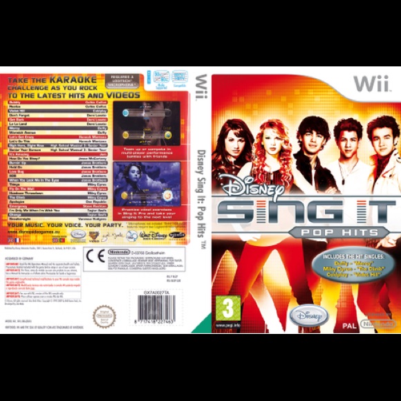 Disney Sing It Pop Hits  Nintendo Wii